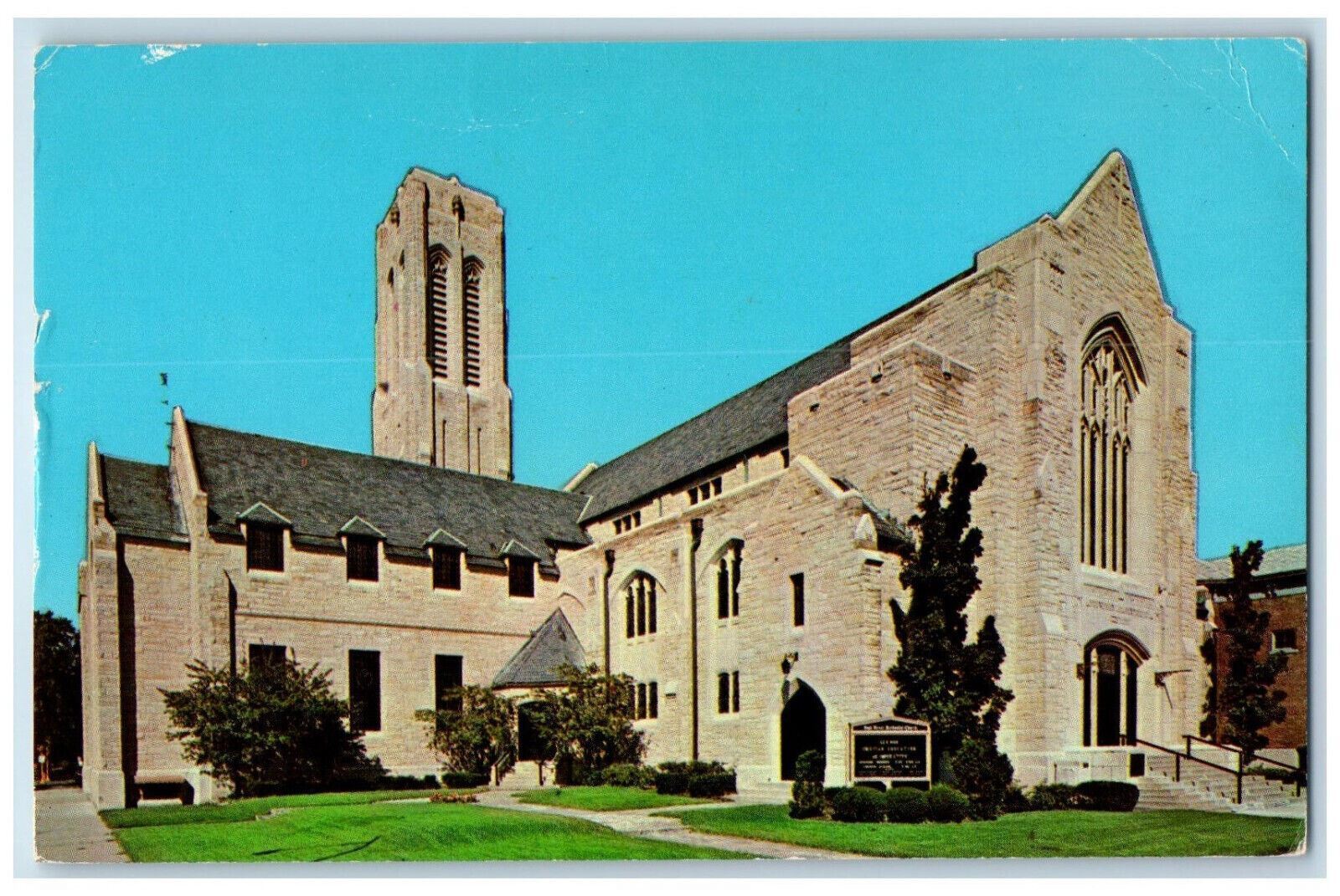 1974 High Street Methodist Church Muncie Indiana IN Vintage Postcard