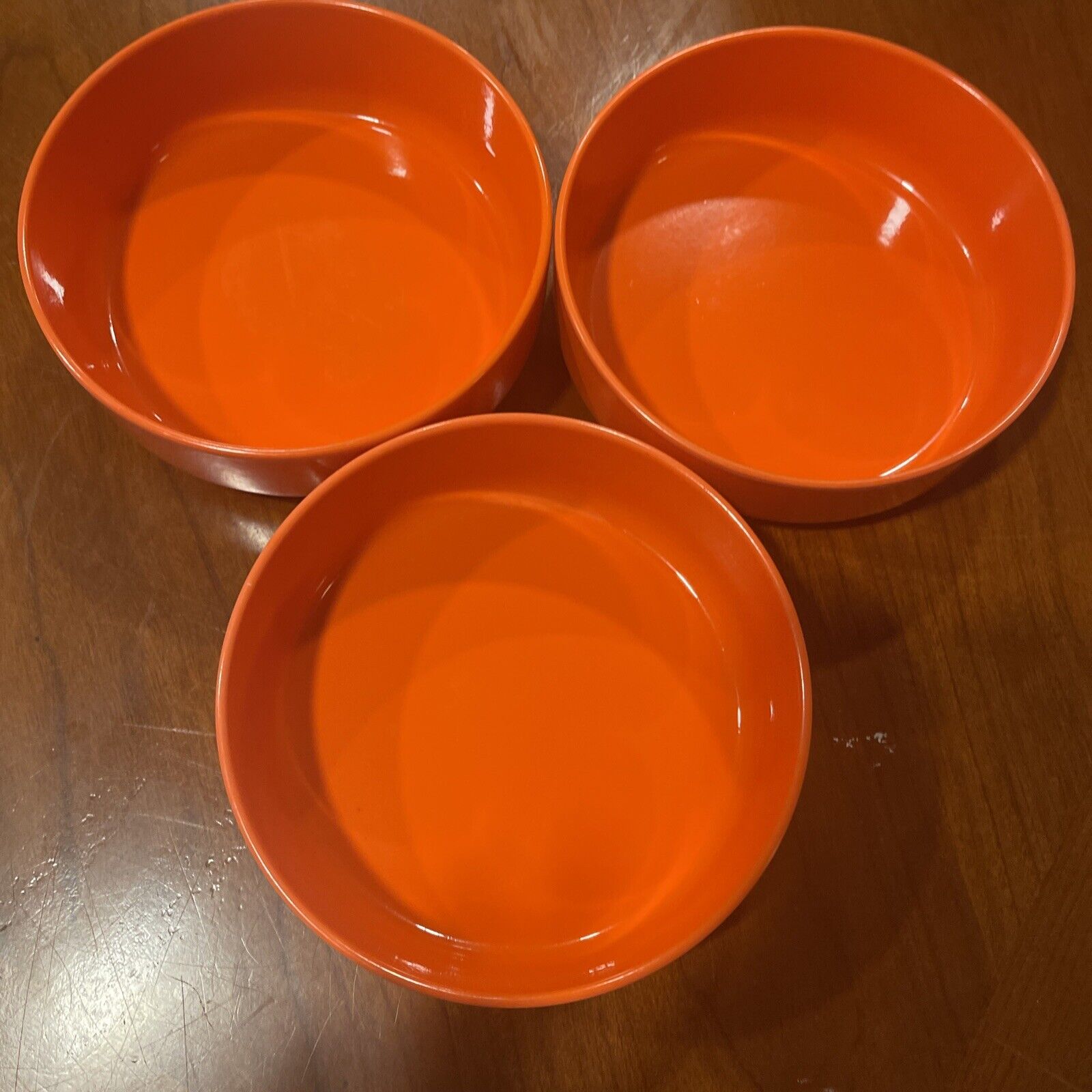 Ingrid Ltd Chicago  Orange Stackable Melamine Bowls Set of 3
