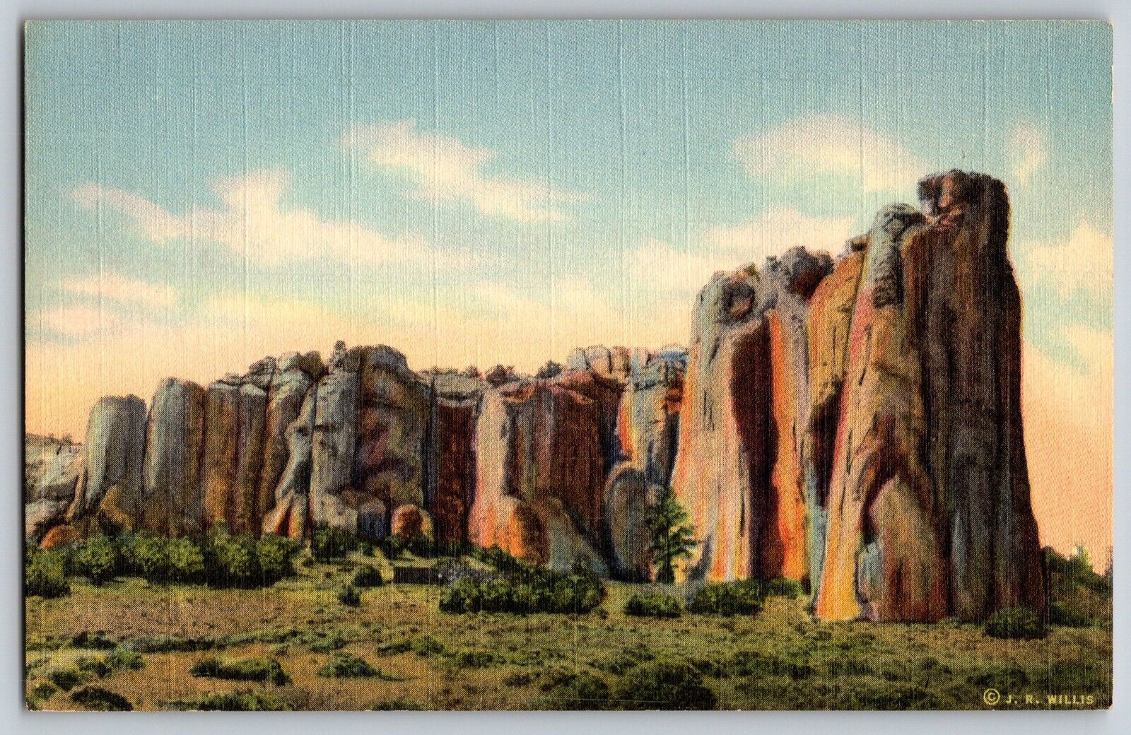 Inscription Rock In El Morro National Monument - Vintage Postcard - Unposted