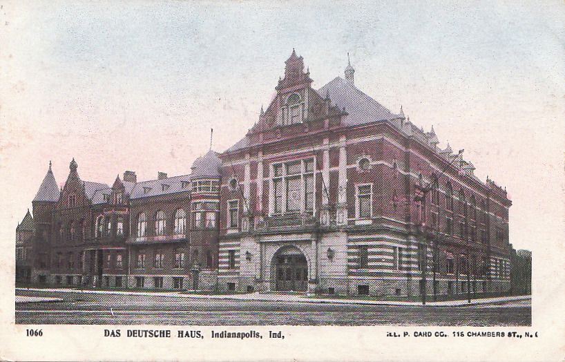  Postcard Das Deutsche Haus Indianapolis IN