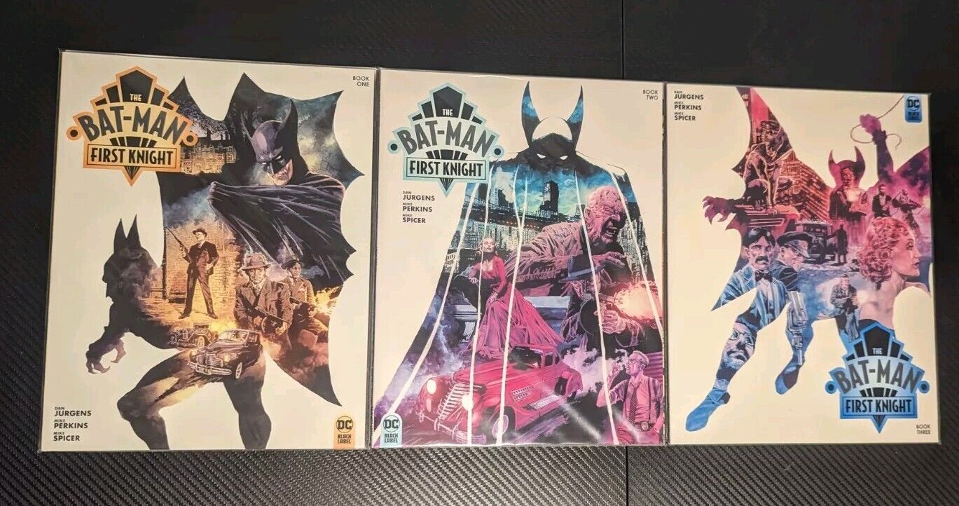 The Bat-Man First Knight DC Black Label - Dan Jurgens Mike Perkins #1-3 Complete