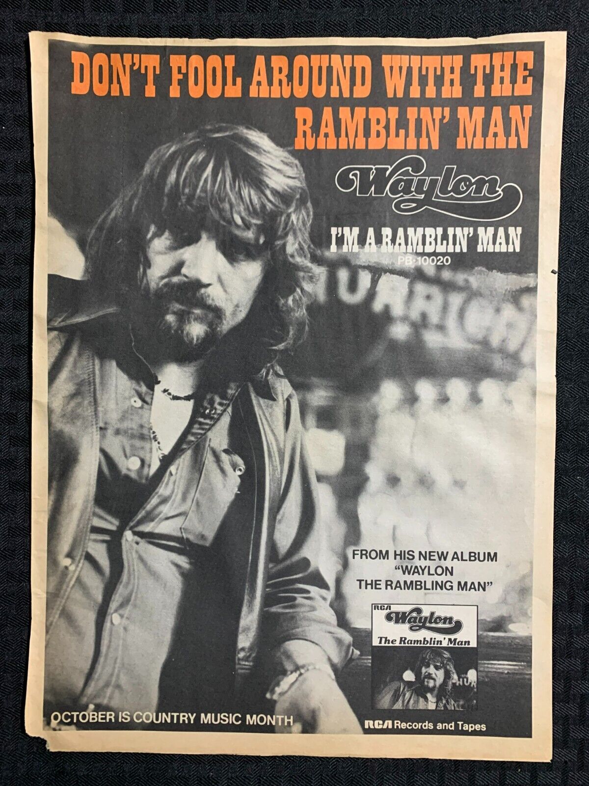 1974 RCA RECORDS 10.5x14\
