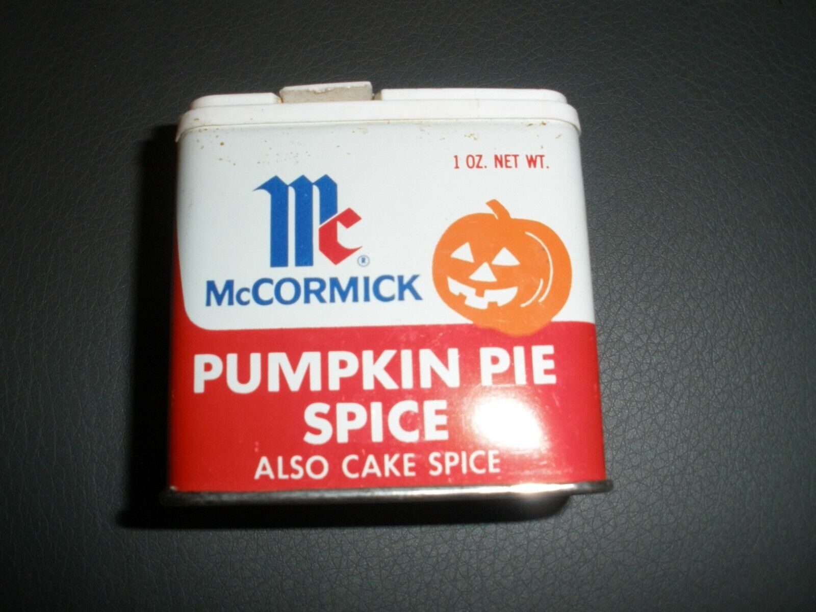 Vintage 1 oz McCormick Pumpkin Pie Spice Tin Empty