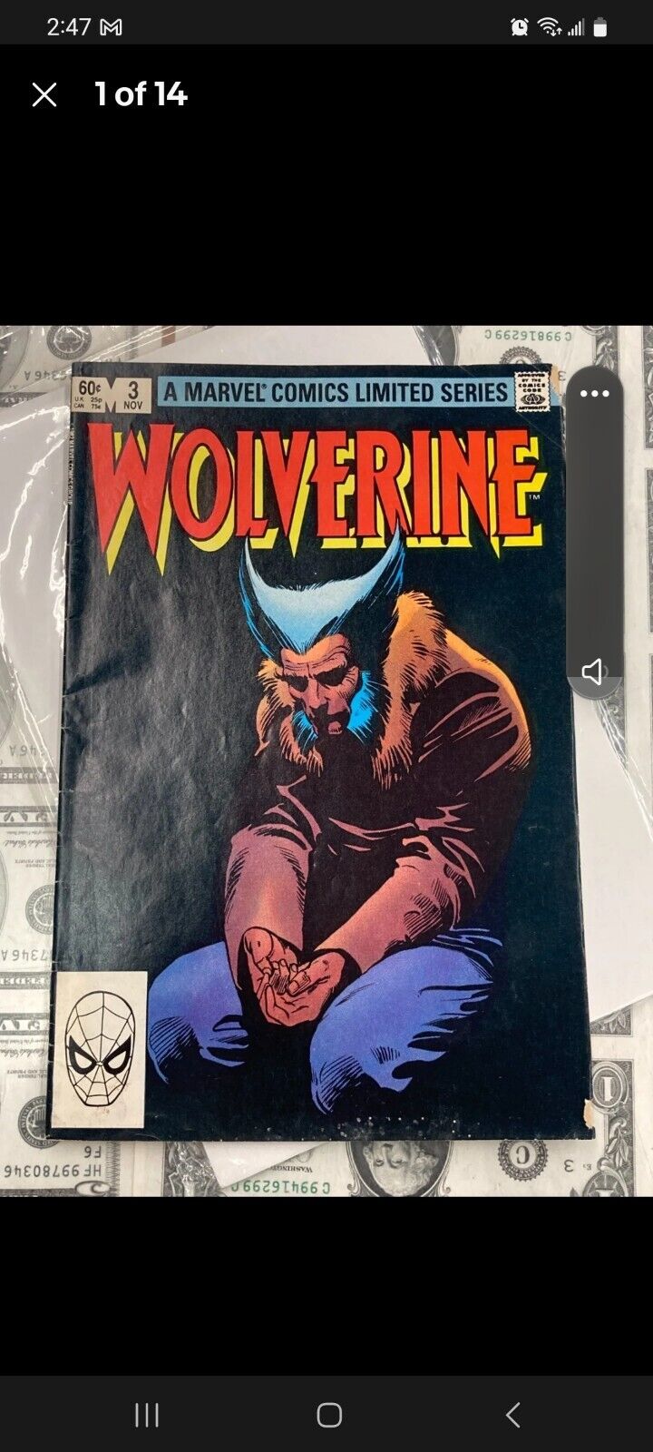Wolverine #3 - Limited Series Frank Miller Marvel 1982 Comics