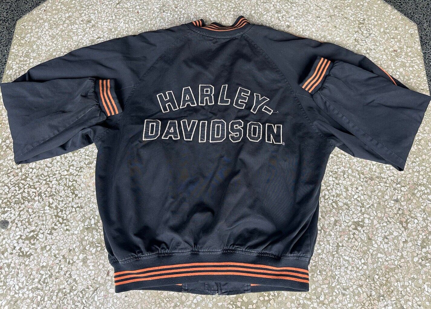 Vintage 1980/90’s Harley Davidson Biker Jacket / Varsity Style / SZ L Classic