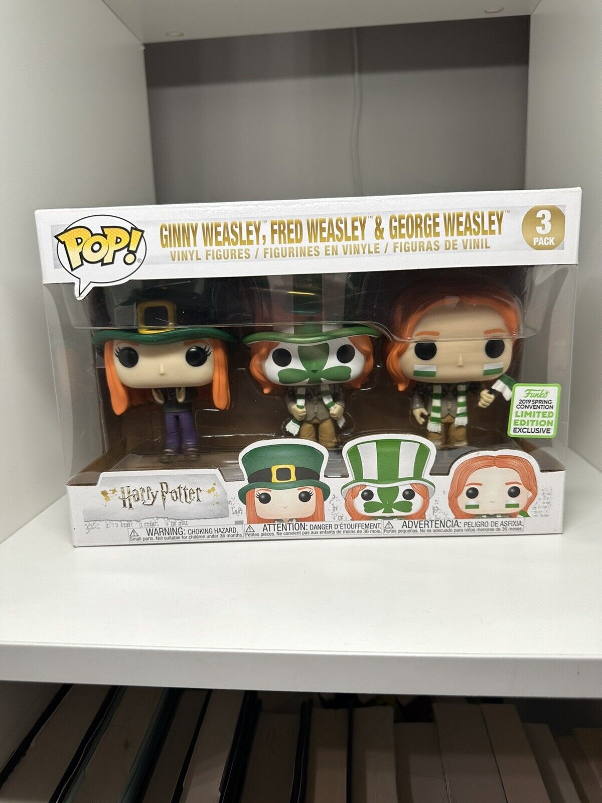 Funko Pop 3-Pack -Harry Potter - Ginny, Fred & George Weasley [2019 Spring Con]