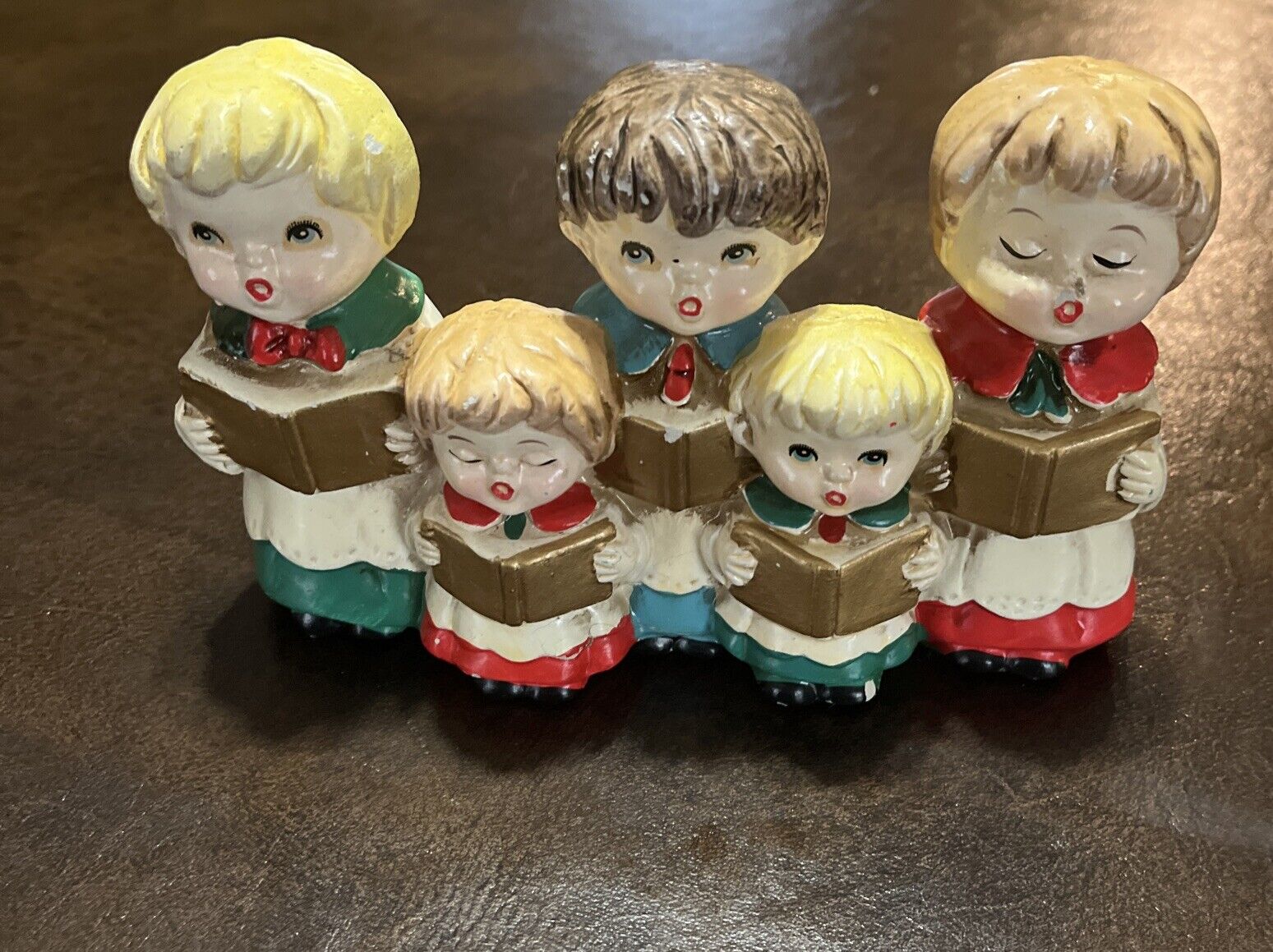 Vintage Children Christmas Carolers Choir Figurines  STAR Japan