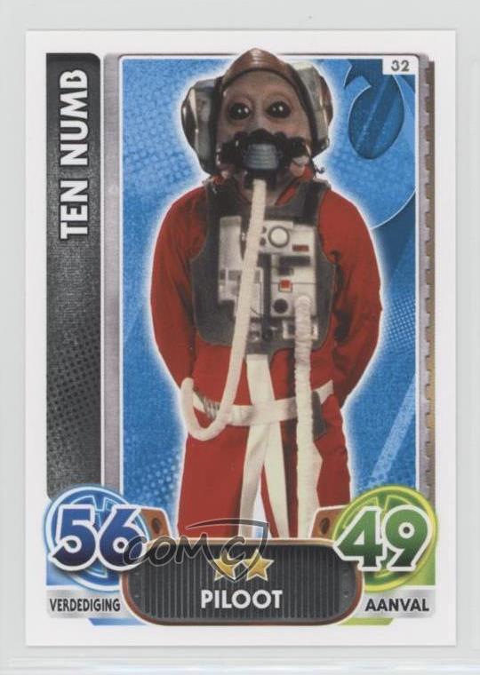 2015-16 Topps Star Wars: Force Attax Trading Card Game Dutch Ten Numb #32 01ey