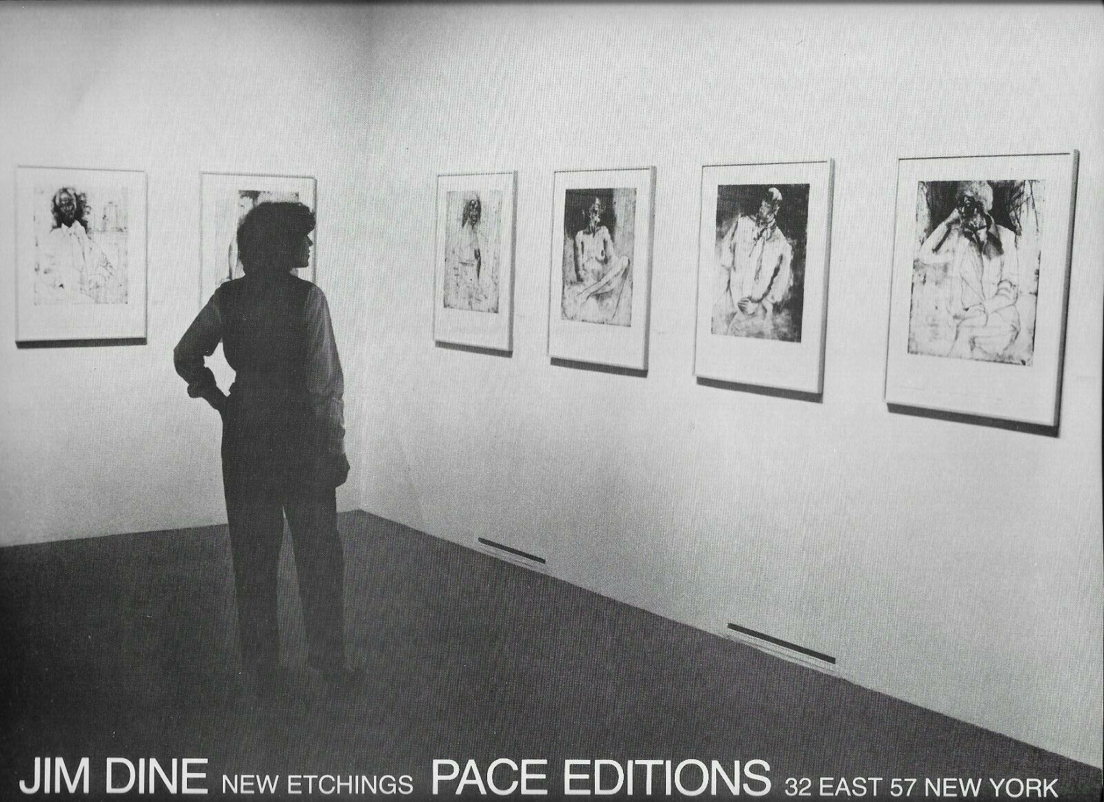 1979 Jim Dine New Etchings Pace Edition NYC Art Gallery original print ad