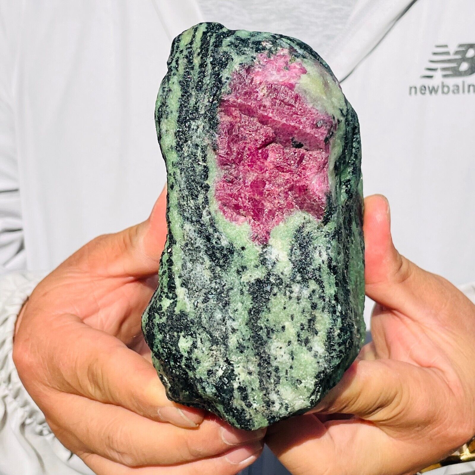 4.9lb Large Natural Ruby And Fuchsite Crystal Rough Mineral Specimen Healing