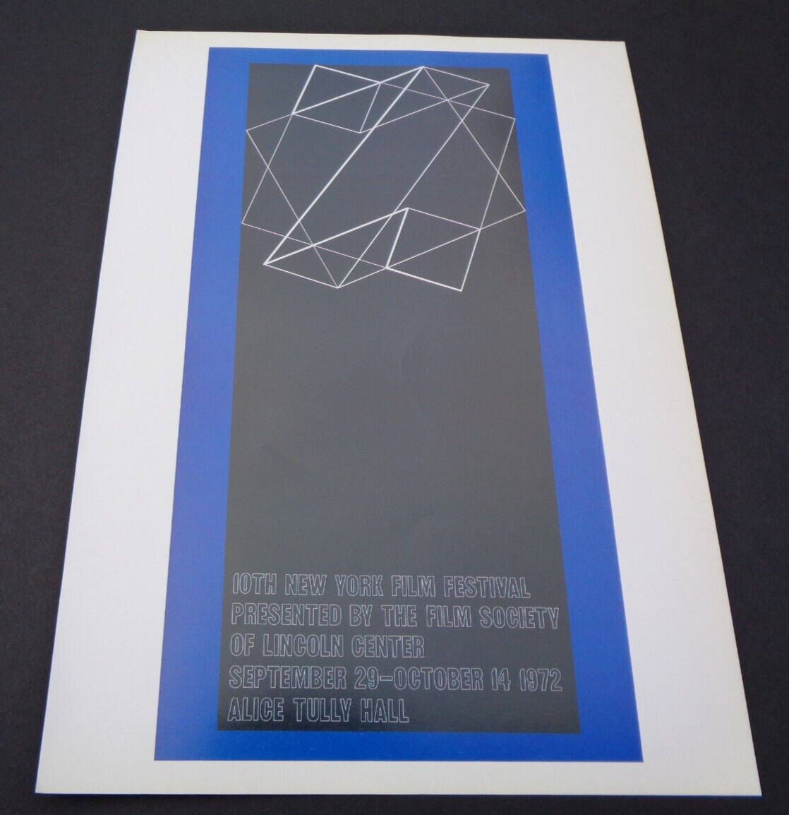 Josef Albers Art 10th New York Film Festival Poster 11x16 Society Lincoln Center