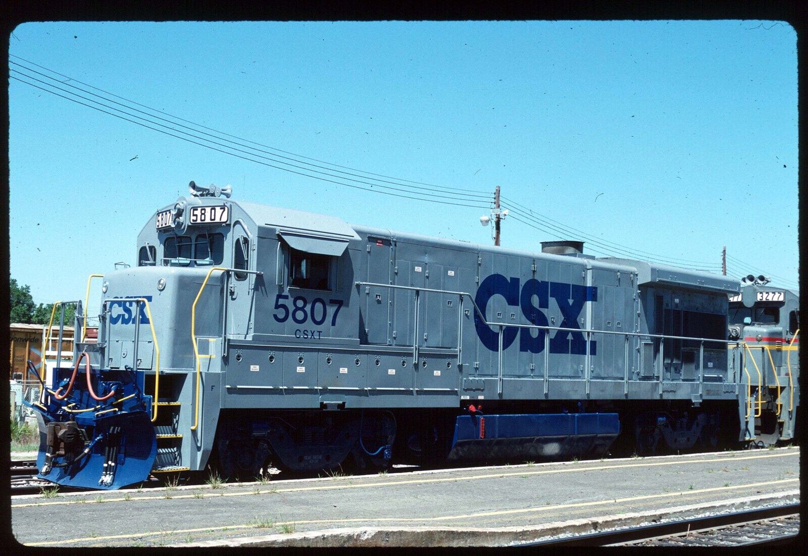 Original Railroad Slide - CSXT 5807 Sanford FL 4-1-1989