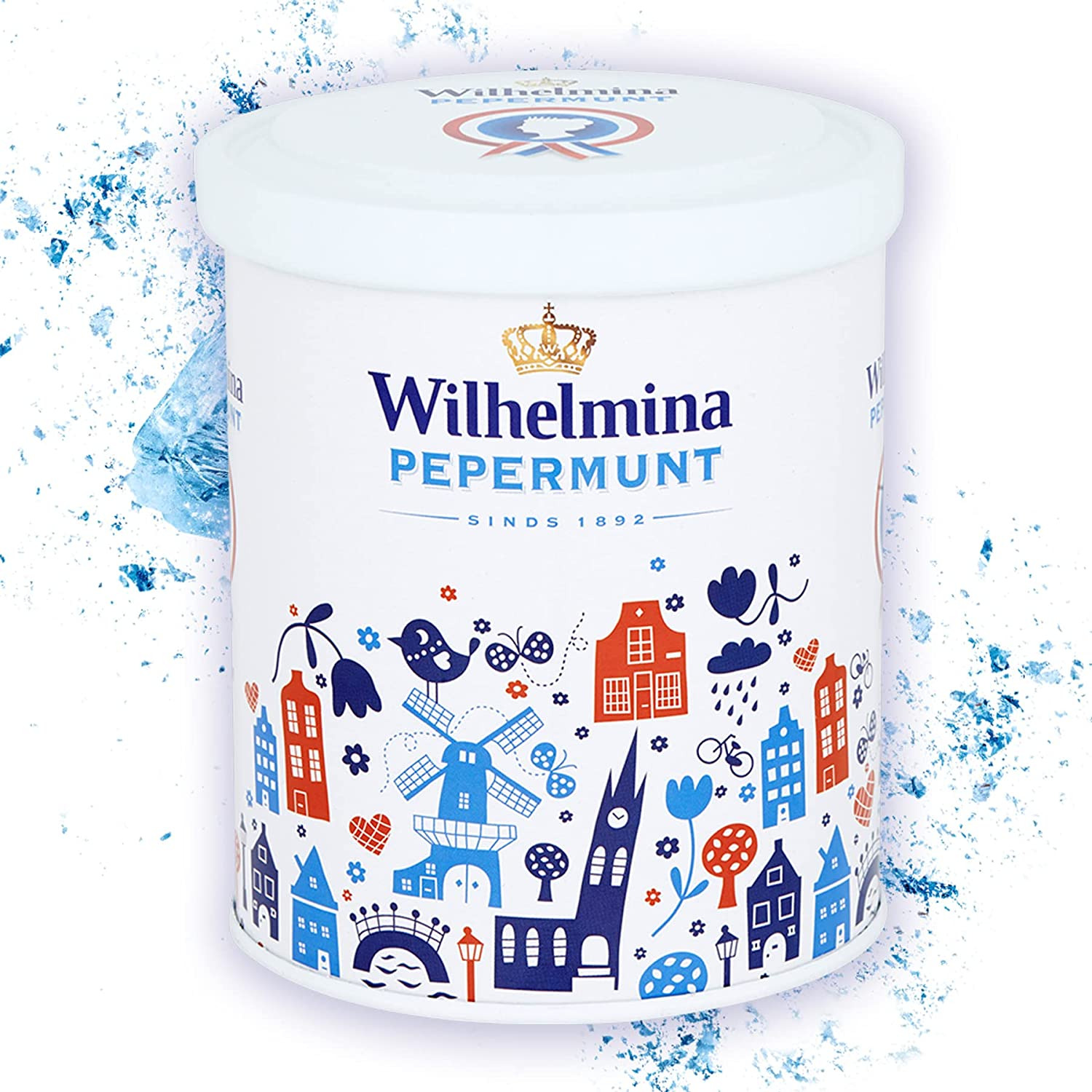 Wilhelmina Peppermints - 17.6Oz Holland Design Tin