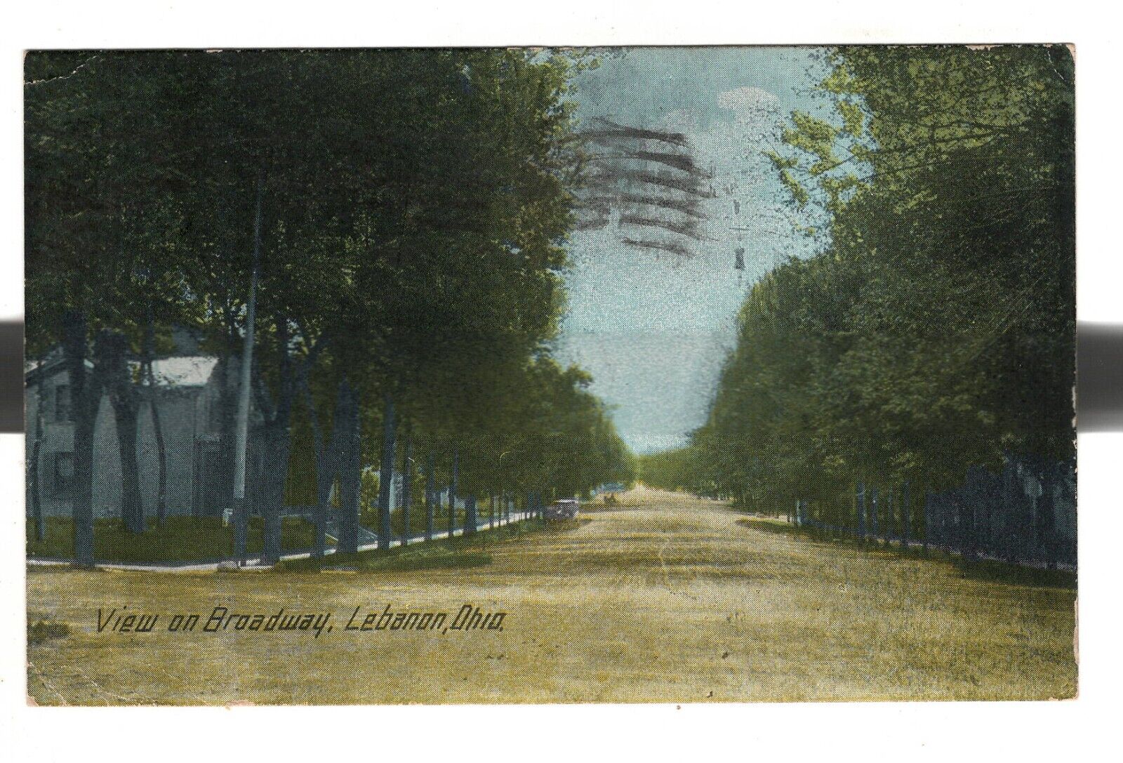 Lebanon OH Broadway  Postcard 1920 Ohio Antique