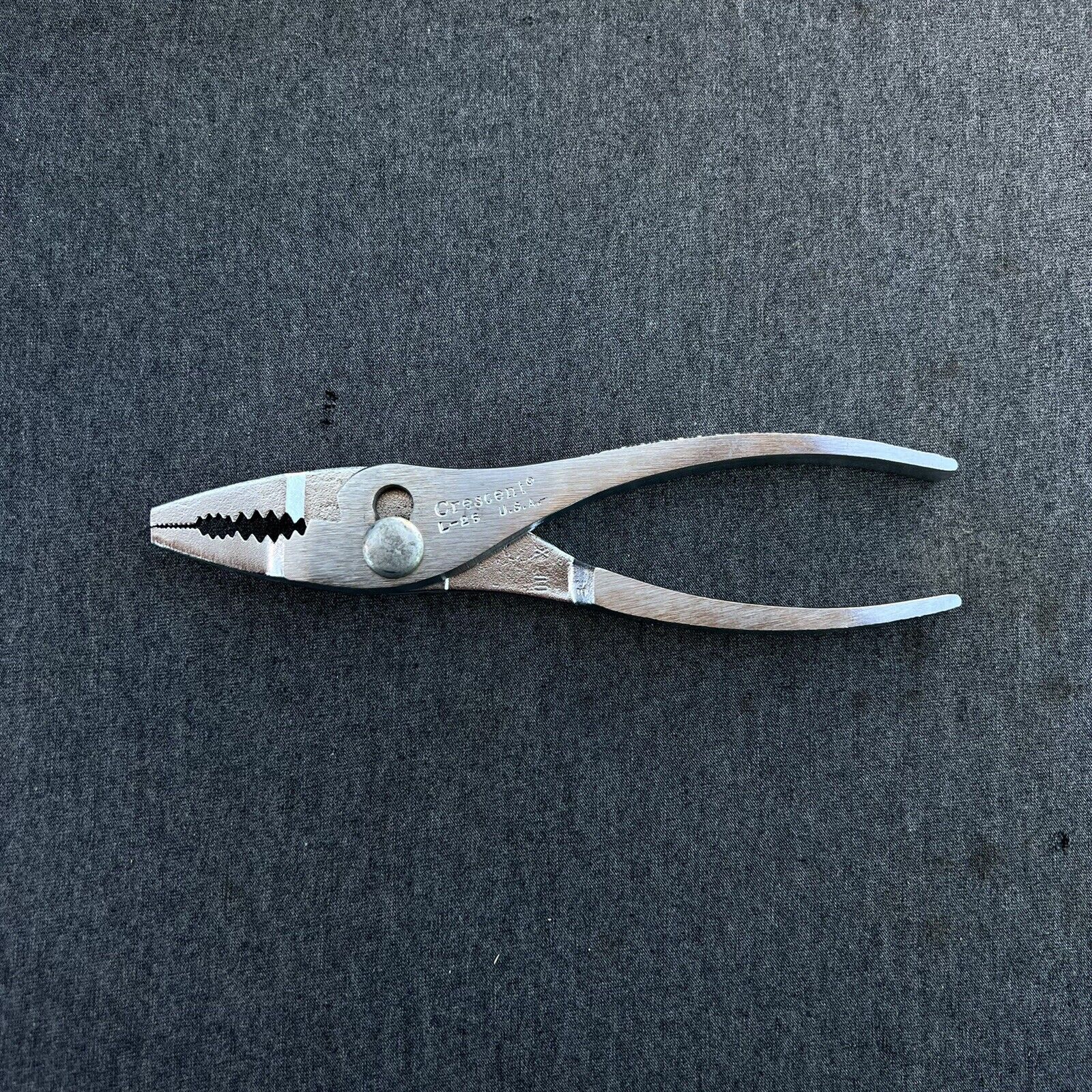 Vintage Crescent Tool Co. L26 Thin Nose Slip Joint Pliers USA