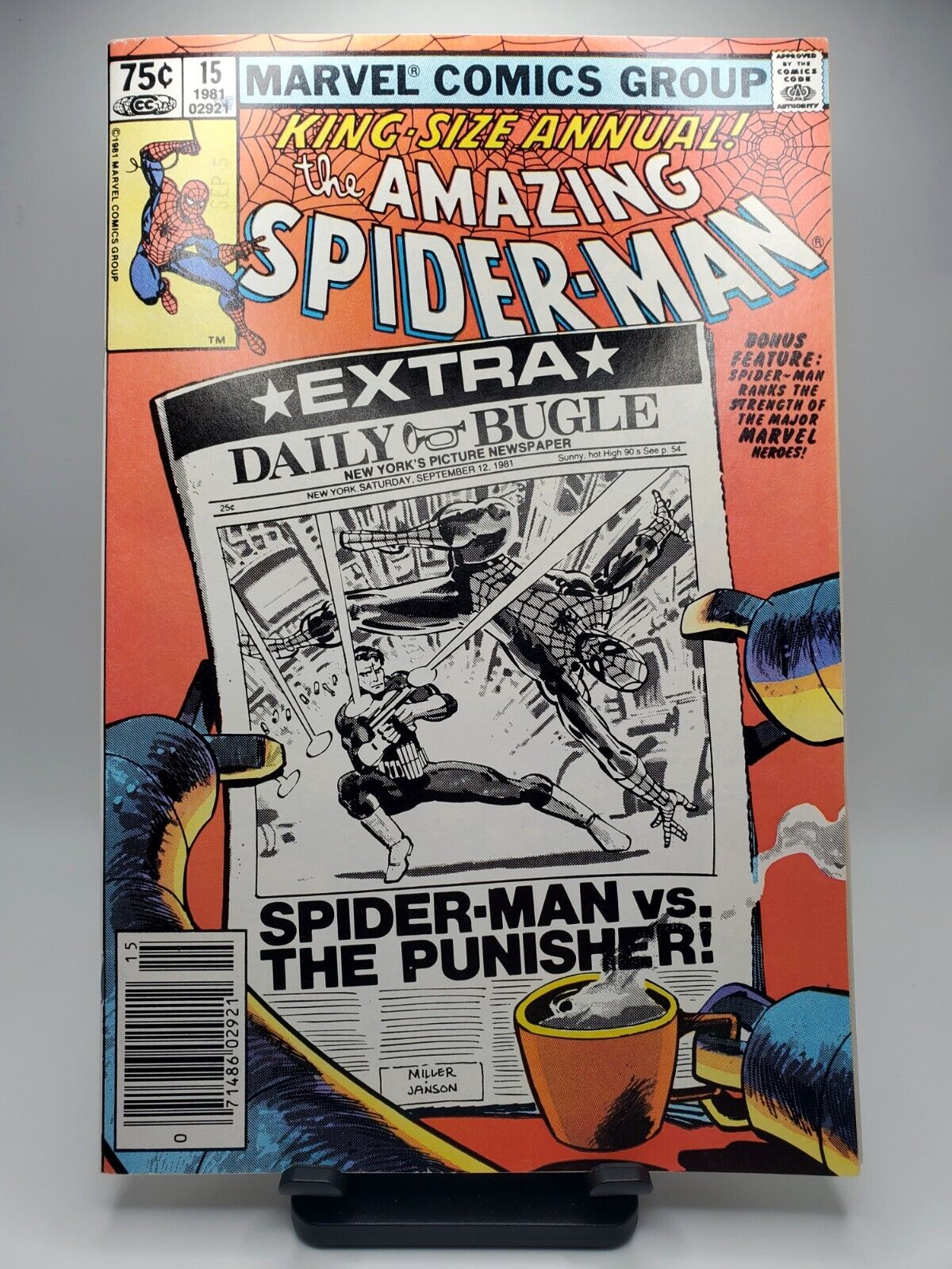 Amazing Spider-Man Annual #15 Marvel 1981 Punisher Frank Miller Nice Newsstand