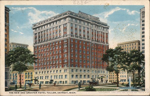 1916 Detroit,MI The New and Greater Hotel Tuller Teich Wayne County Michigan