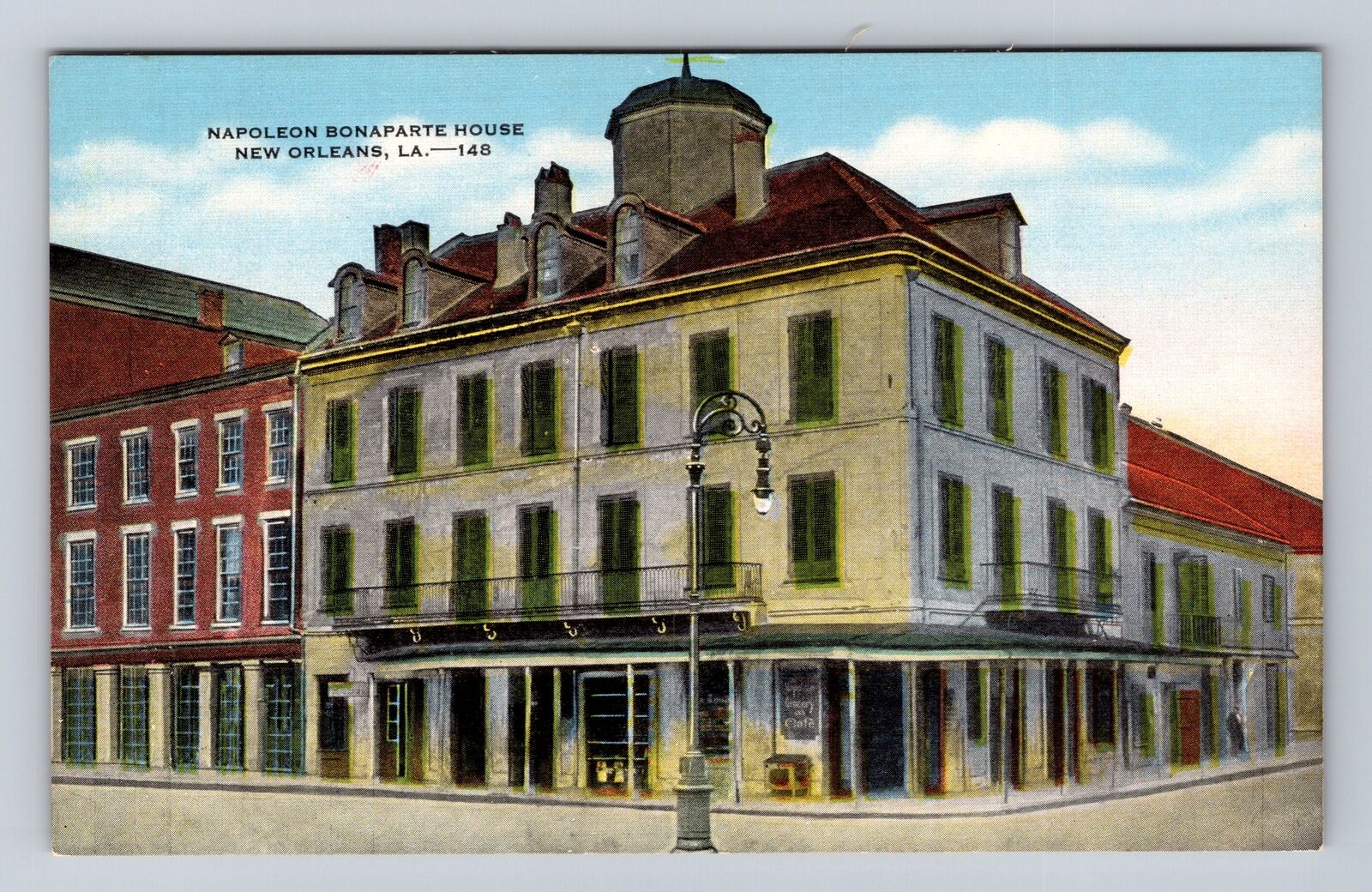 New Orleans LA-Louisiana, Napolean Bonaparte House, Antique, Vintage Postcard