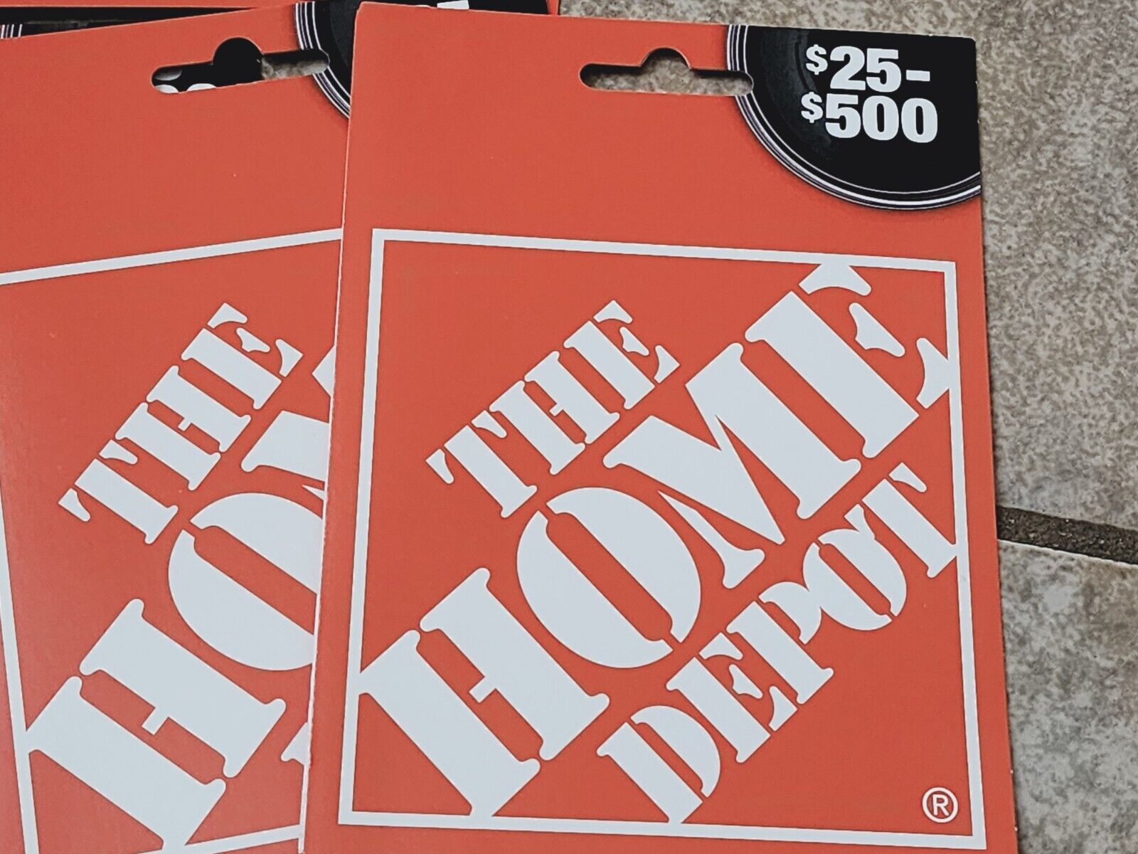 NOT ACTIVATED/NO BALANCE The Home Depot $25-$500 physical gift card lot of 10