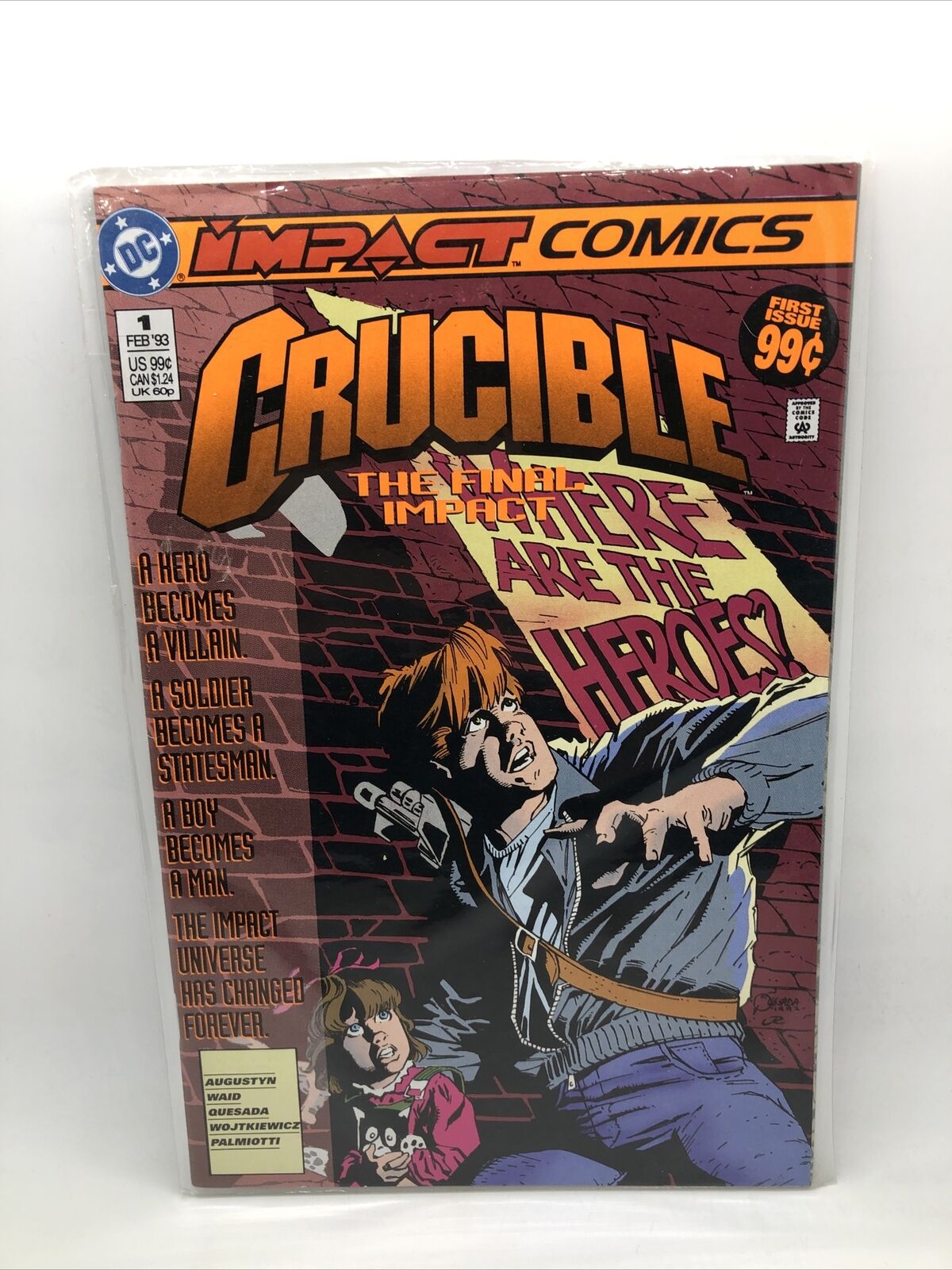 Crucible DC Impact Comics #1 vintage comic book 1993