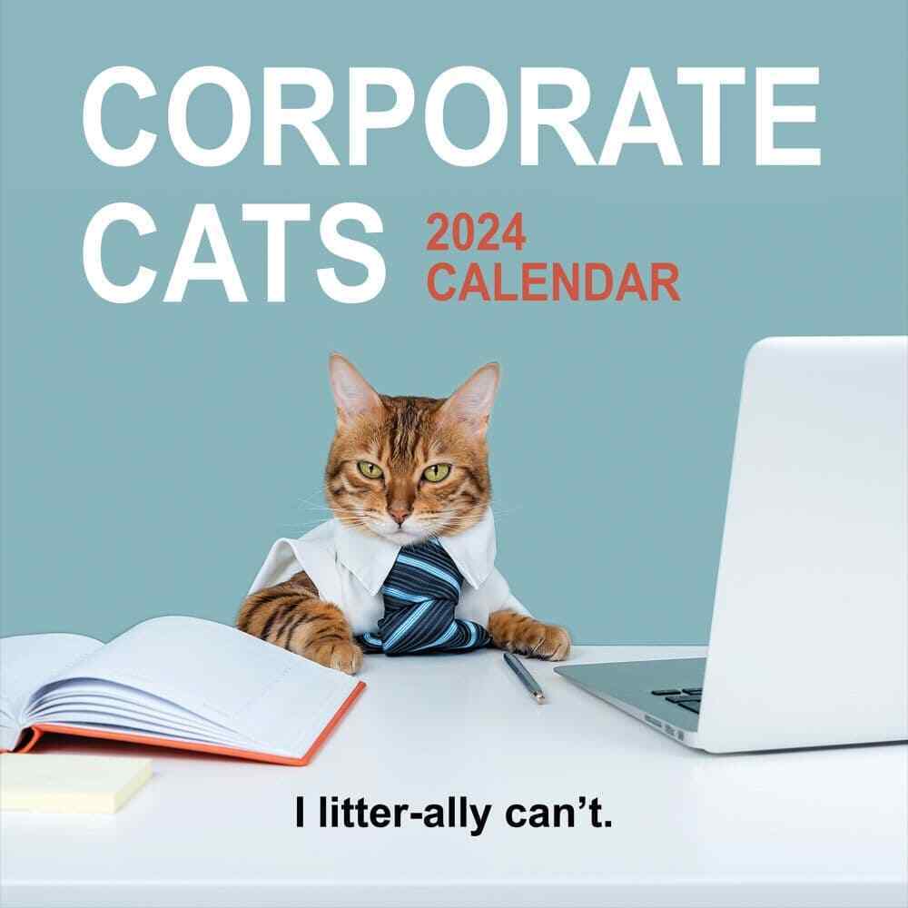 TF Publishing,  Corporate Cats 2024 Wall Calendar