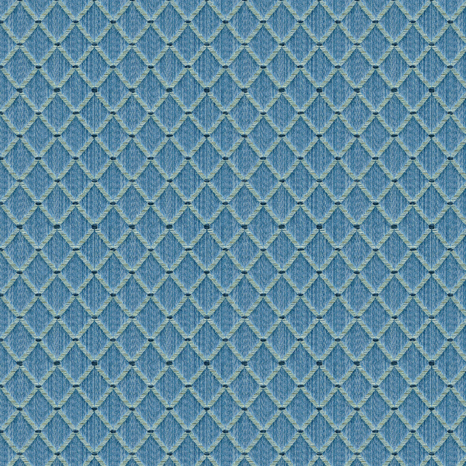 Brunschwig & Fils Diamond Uphol Fabric Amoy Trellis French Blue 2.15yd 8012117.5