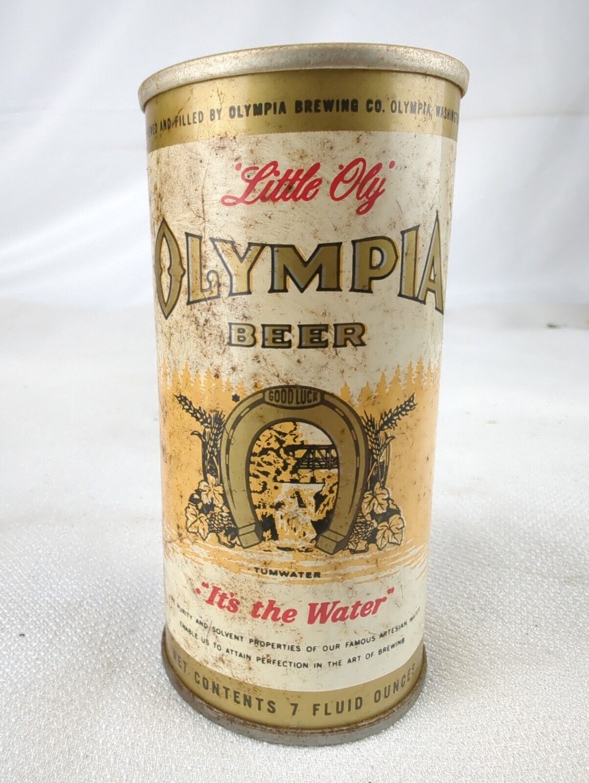 Olympia Little Oly Beer 7 oz. Pull Tab Can EMPTY