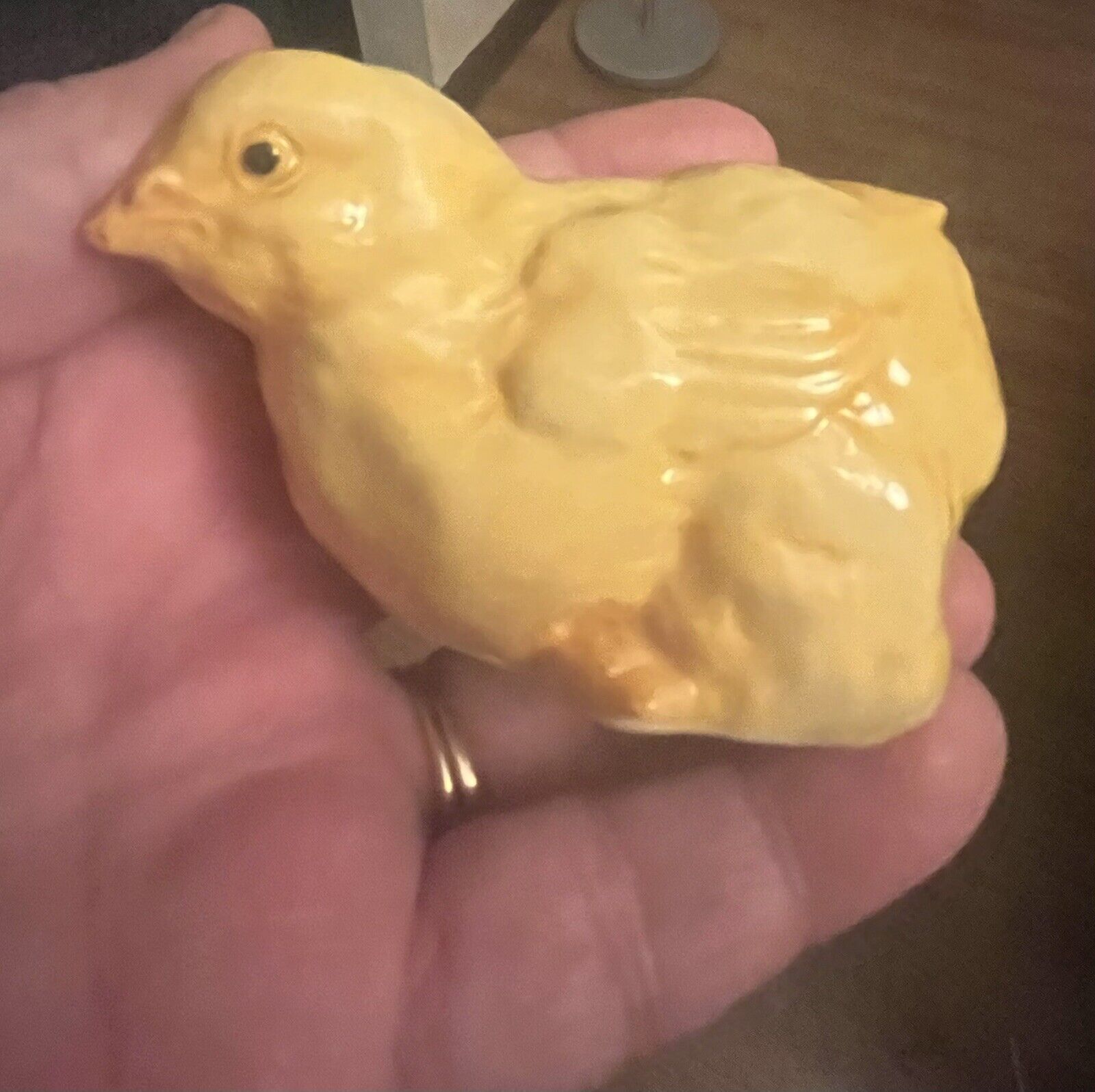 Porcelain Ceramic Easter Chick Yellow Figurine Collectible
