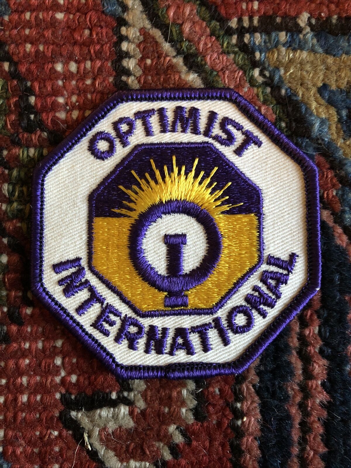 Vintage OPTIMIST INTERNATIONAL Service Club PATCH OI Logo Uniform Badge