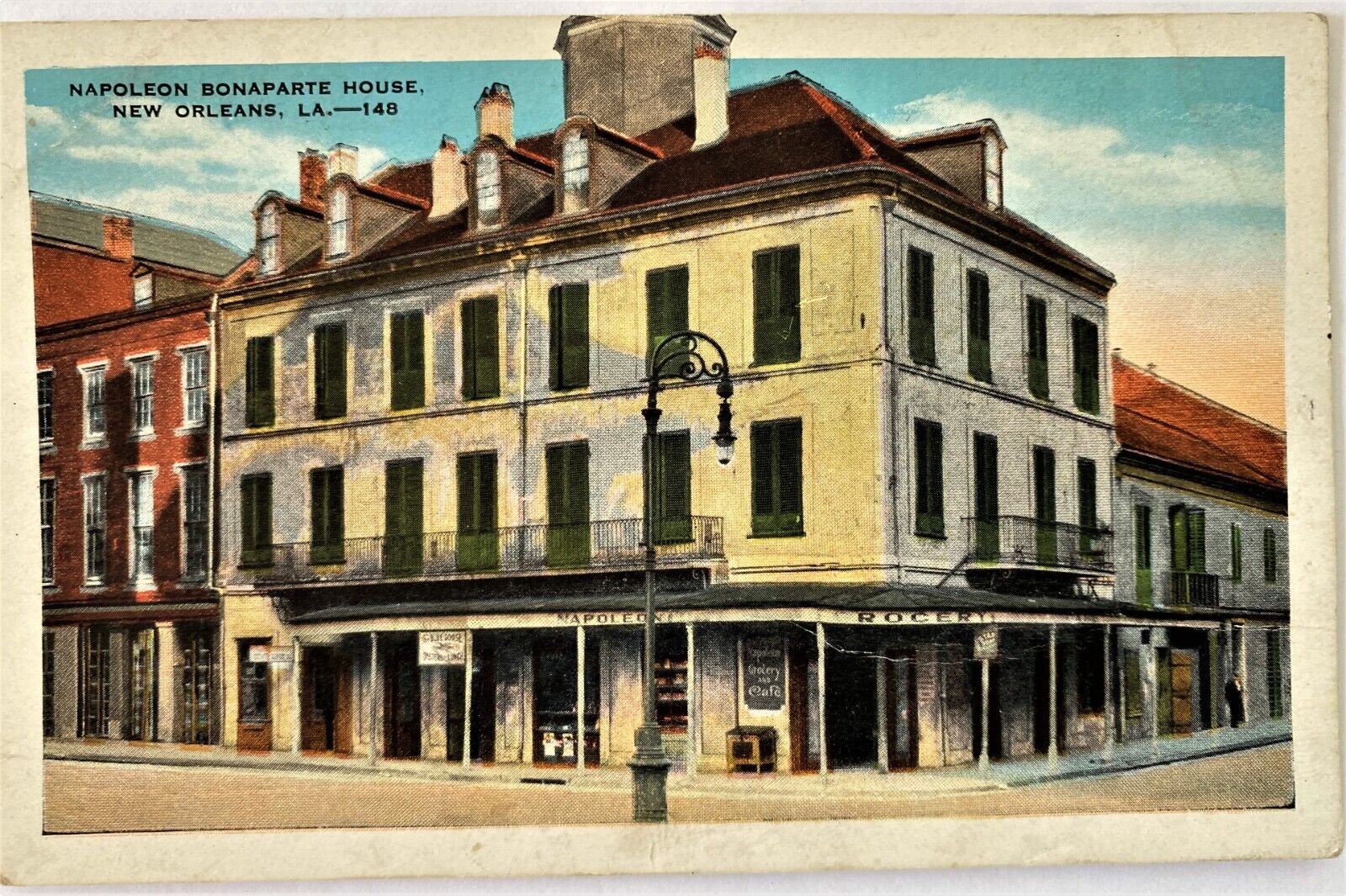 Louisiana New Orleans Napoleon Bonaparte House Historic Postcard