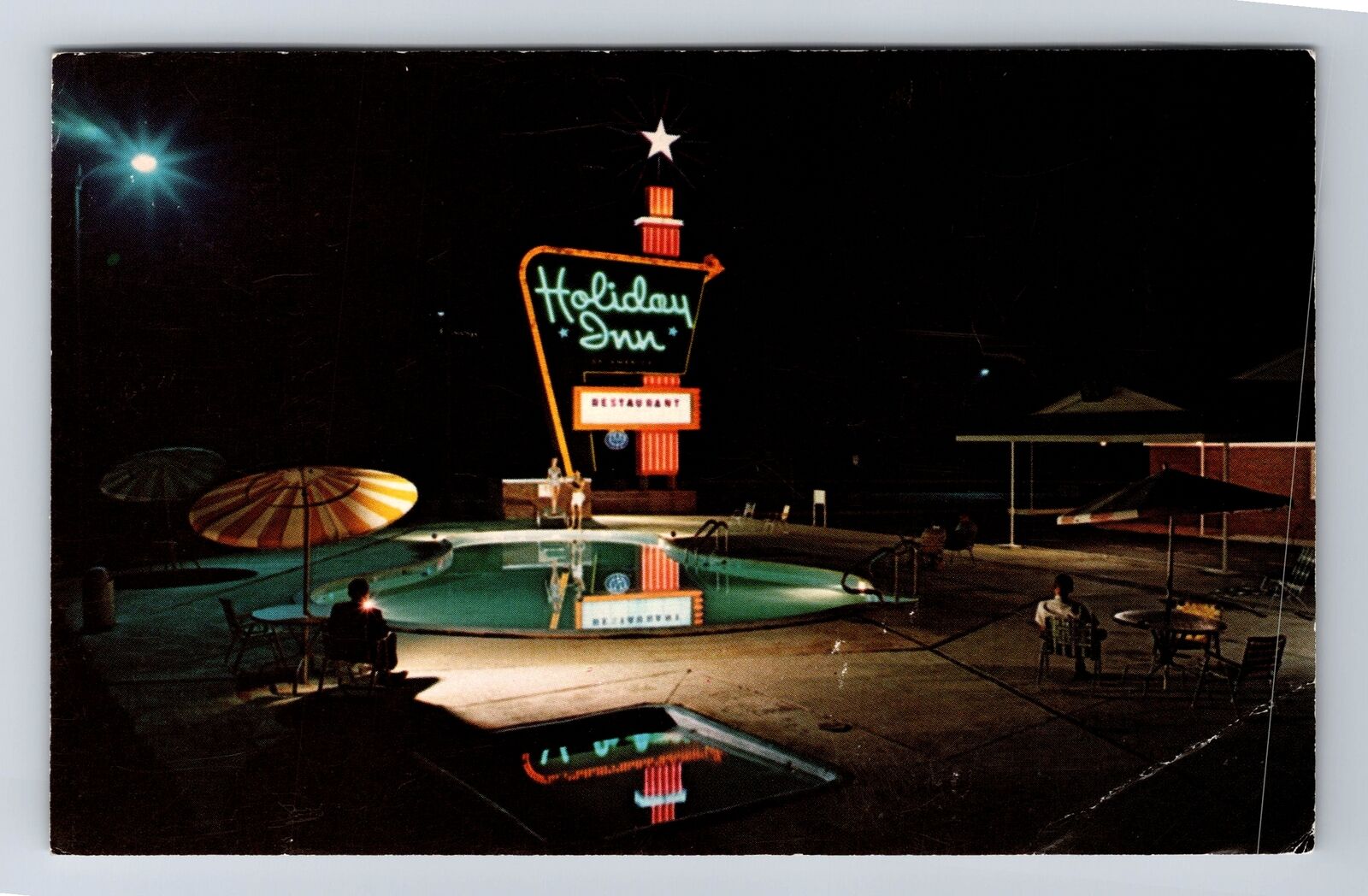 Greensboro NC-North Carolina, Holiday Inn, Advertisment, Vintage Postcard