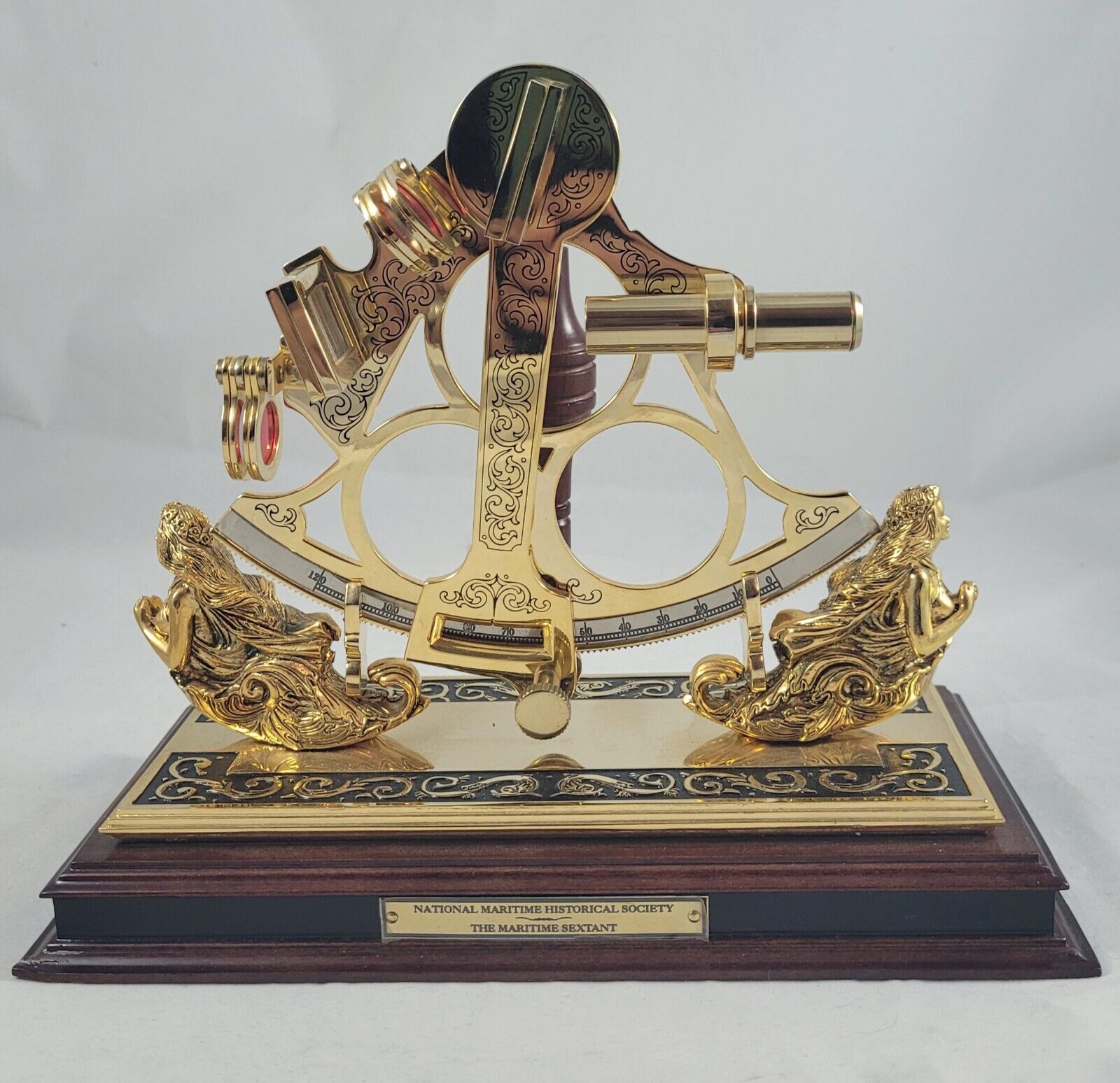 National Maritime Historical Society The Maritime Sextant Franklin Mint Brass