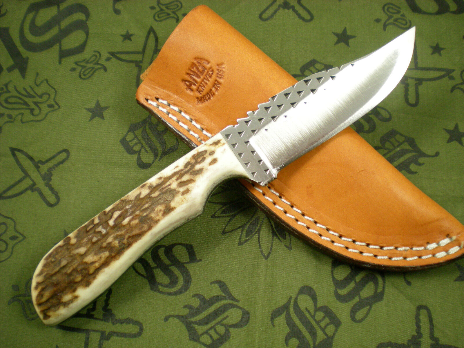 Custom Anza Knives USA Full Elk \