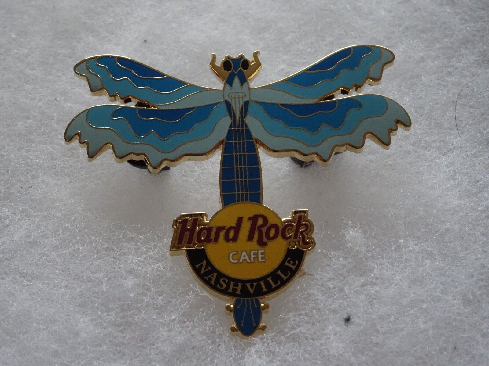 Hard Rock Cafe pin Nashville Dragonfly Guitar series 2004