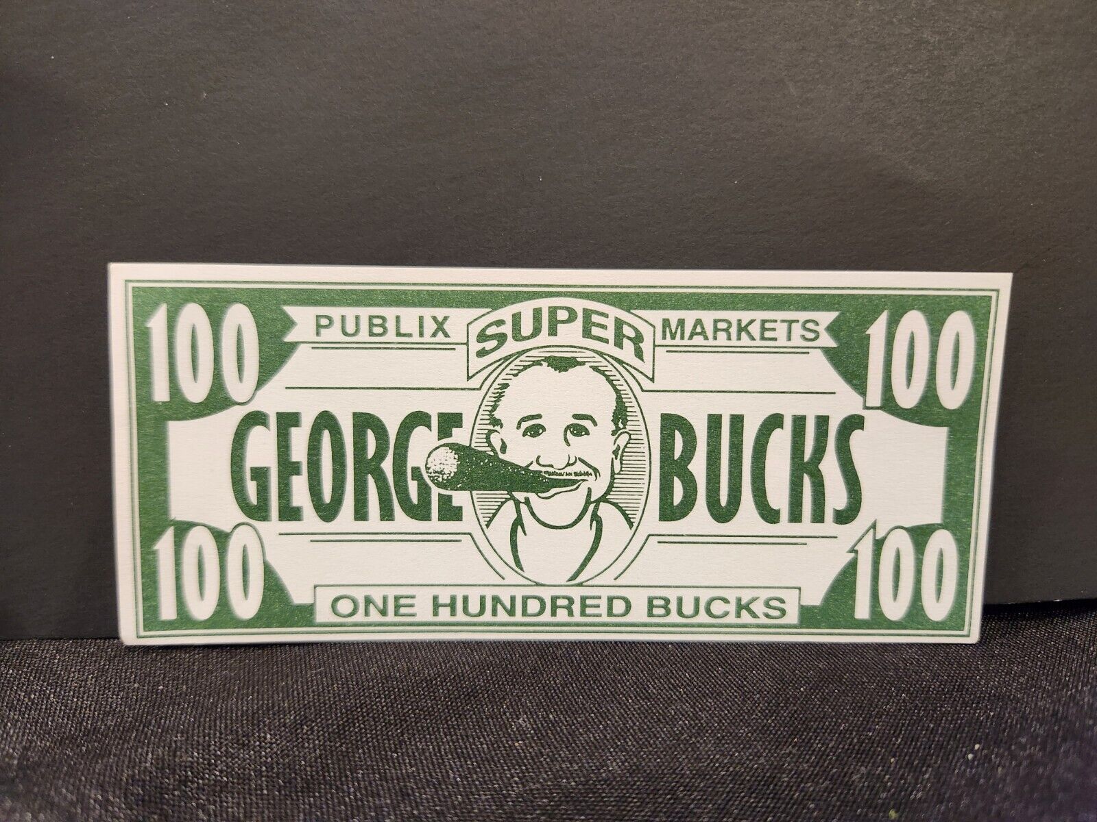 RARE Vintage PUBLIX SUPER MARKETS GEORGE BUCKS - GEORGE JENKINS Paper Money 