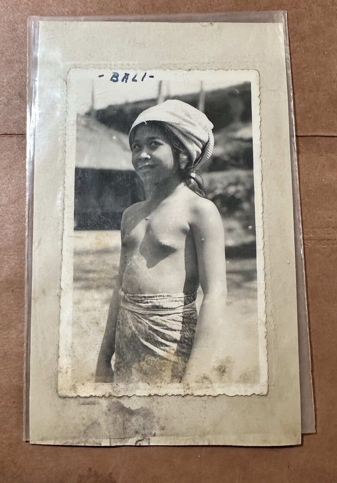 Antique Bali Postcard Photo