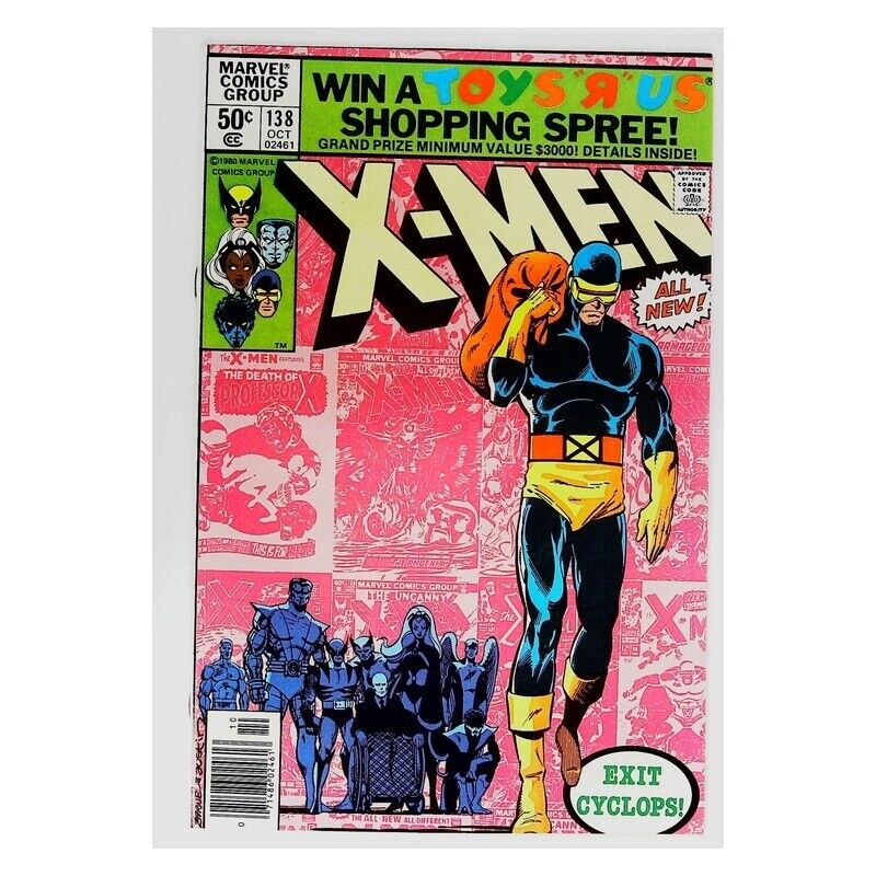 X-Men (1963 series) #138 Newsstand in Very Fine + condition. Marvel comics [p\