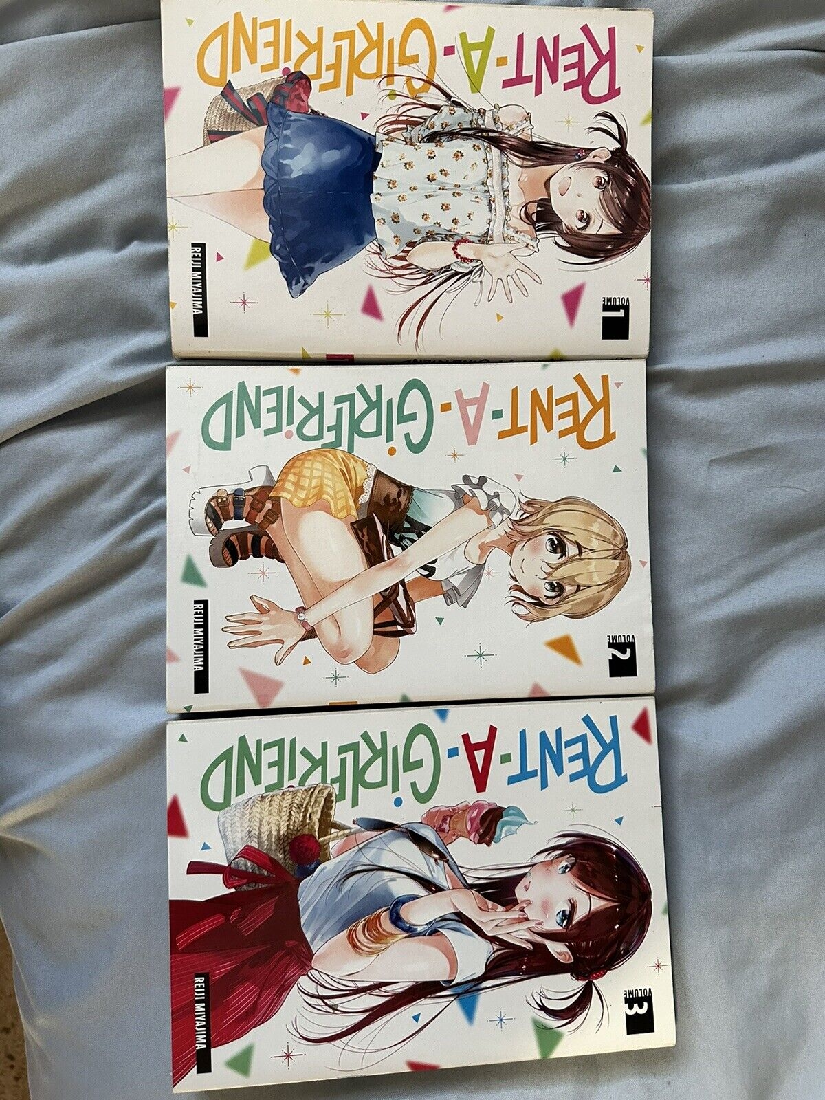 rent a girlfriend manga volumes 1-3 english