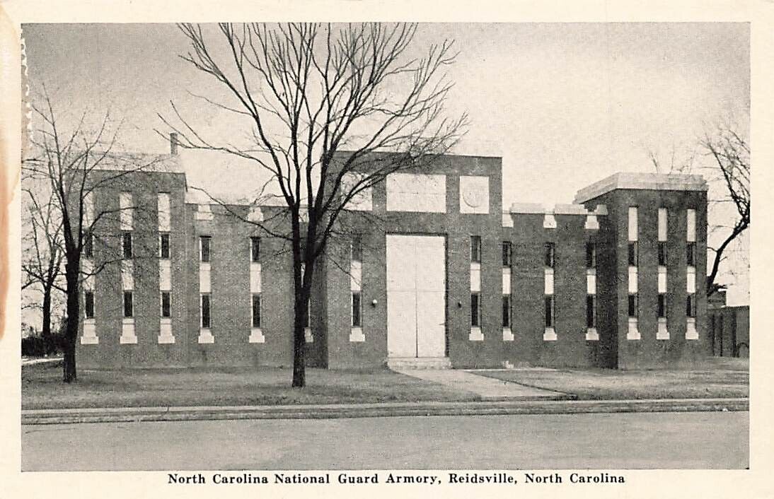 Vintage North Carolina National Guard Armory Reidsville NC P555 X