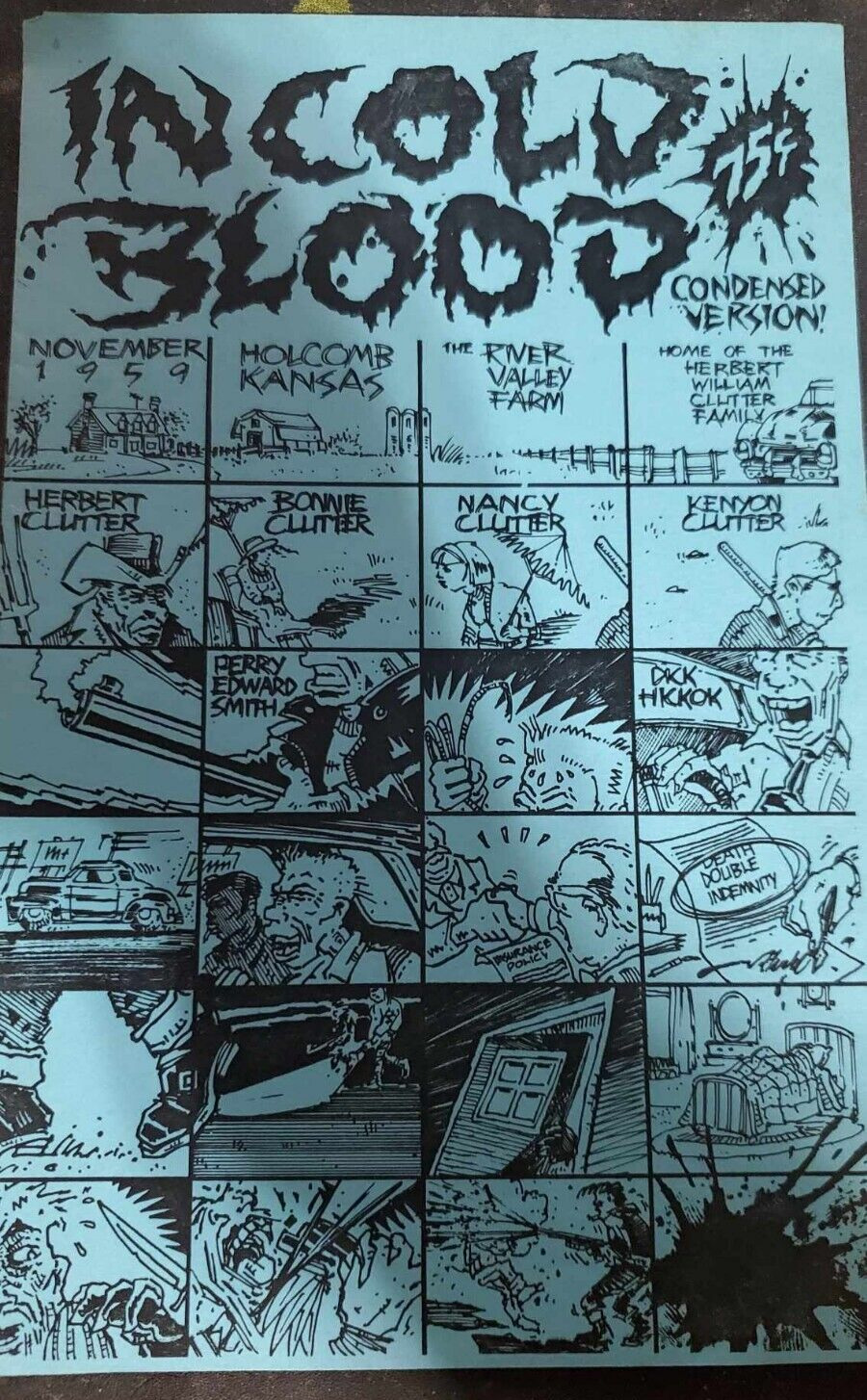 Underground Comix In Cold Blood Pizz 1984 Zine Vintage Rare Comic