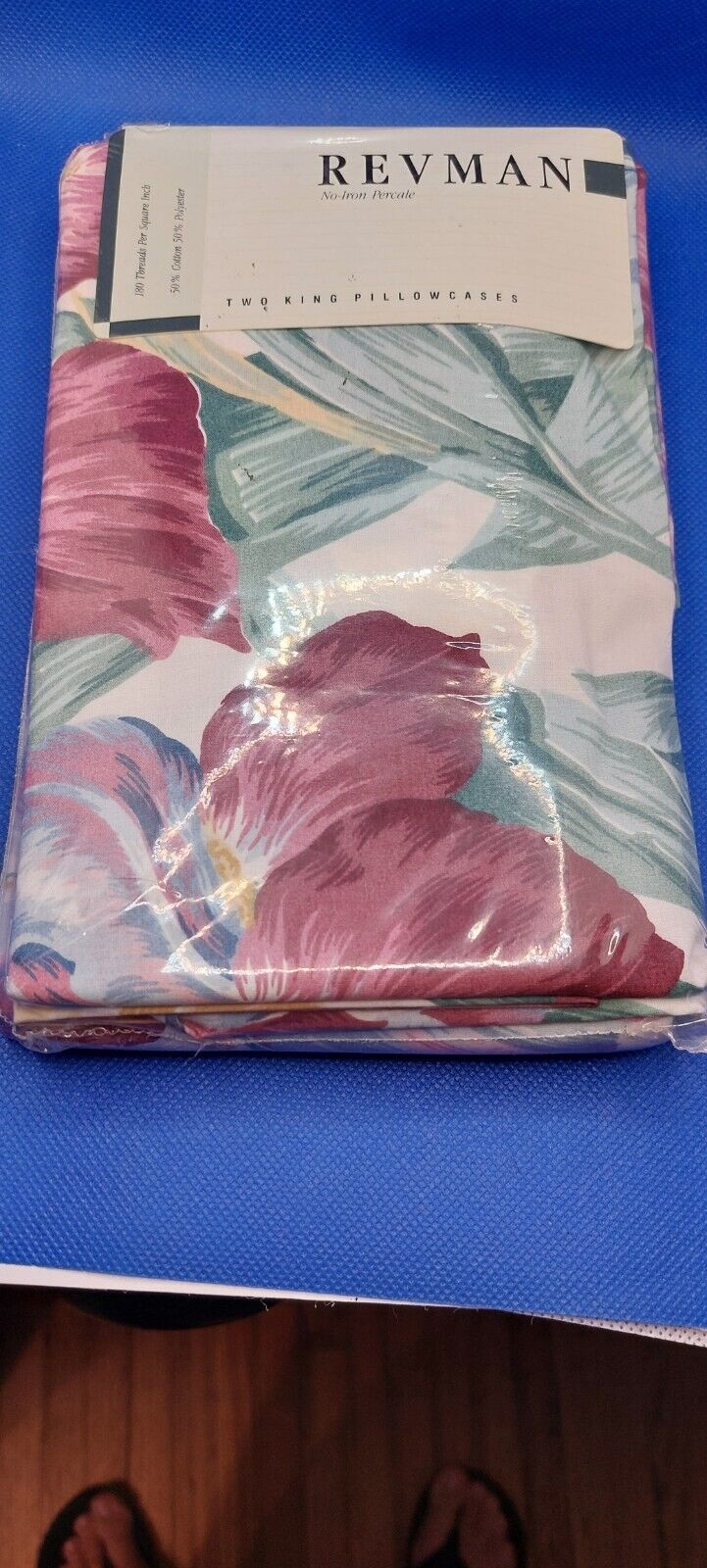 Vintage Revman King Pillowcases 180 Thread Count New In Package 