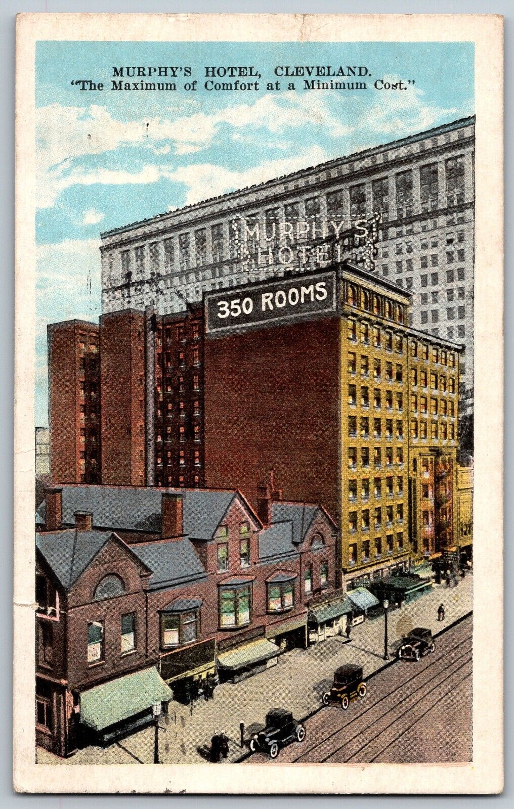 Cleveland, Ohio OH - 350 Rooms of Hotel Murphy\'s - Vintage Postcard - Posted