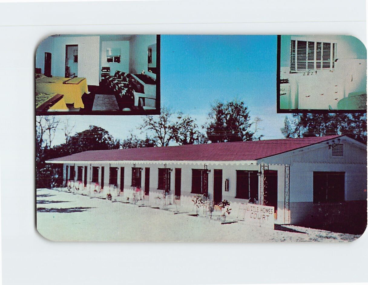 Postcard Little Homes Court Tampa Florida USA