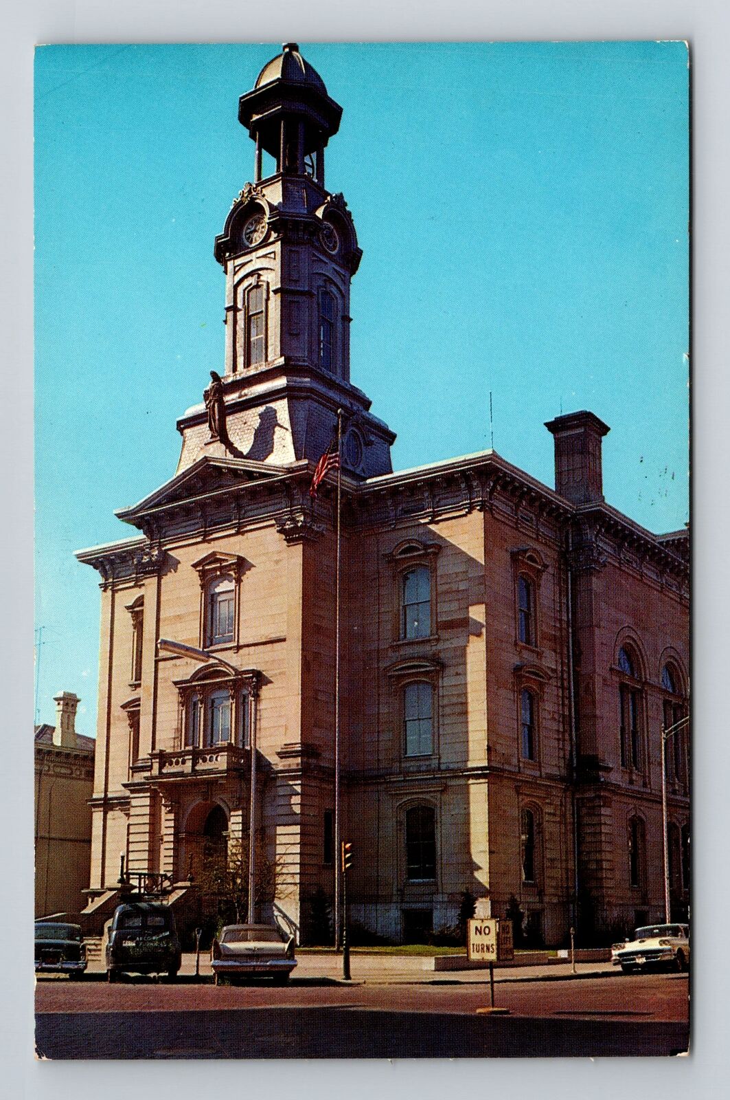 Greenville OH-Ohio, Darke County Courthouse, Vintage Postcard