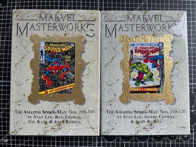 Marvel Masterworks Amazing Spider-Man Vol 11,12 Gold Foil Var HC True 1st Prints