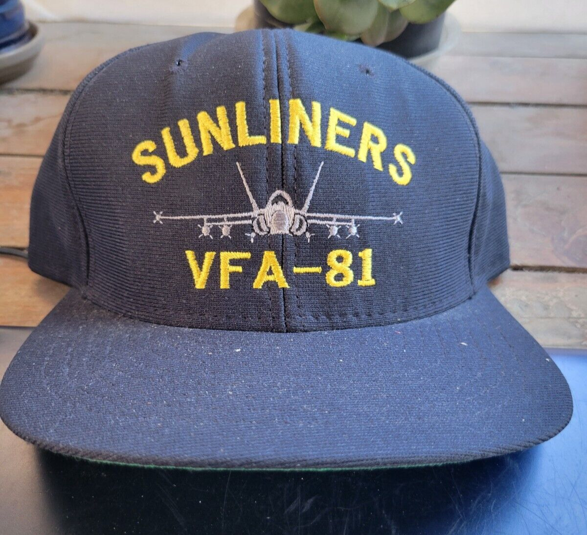 U.S. NAVY SUNLINERS VFA-81 ADJUSTABLE TRUCKER BASEBALL CAP HAT