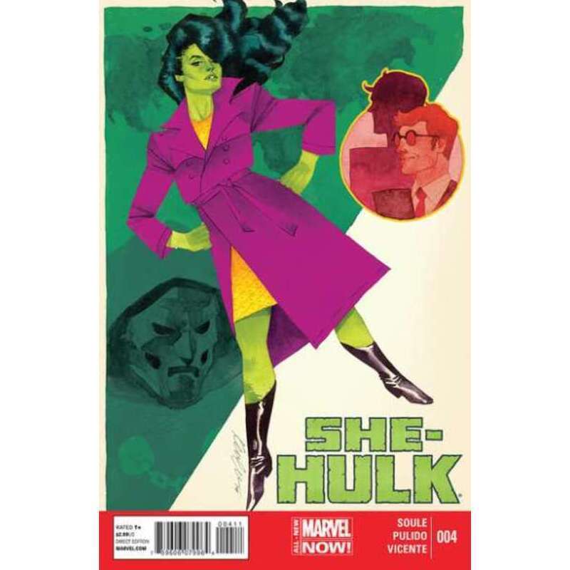 She-Hulk (2014 series) #4 in Near Mint minus condition. Marvel comics [r/