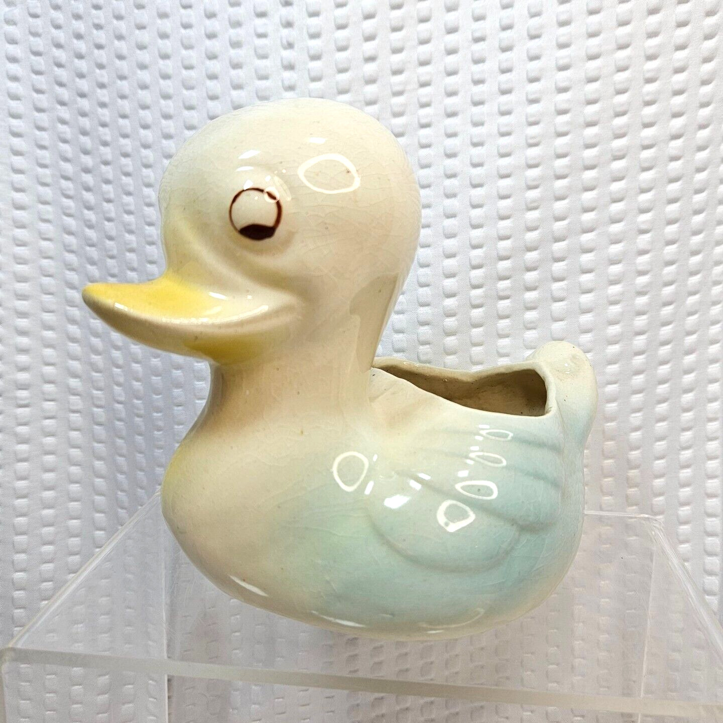 Vintage Ceramic Duck Bird Planter Decor