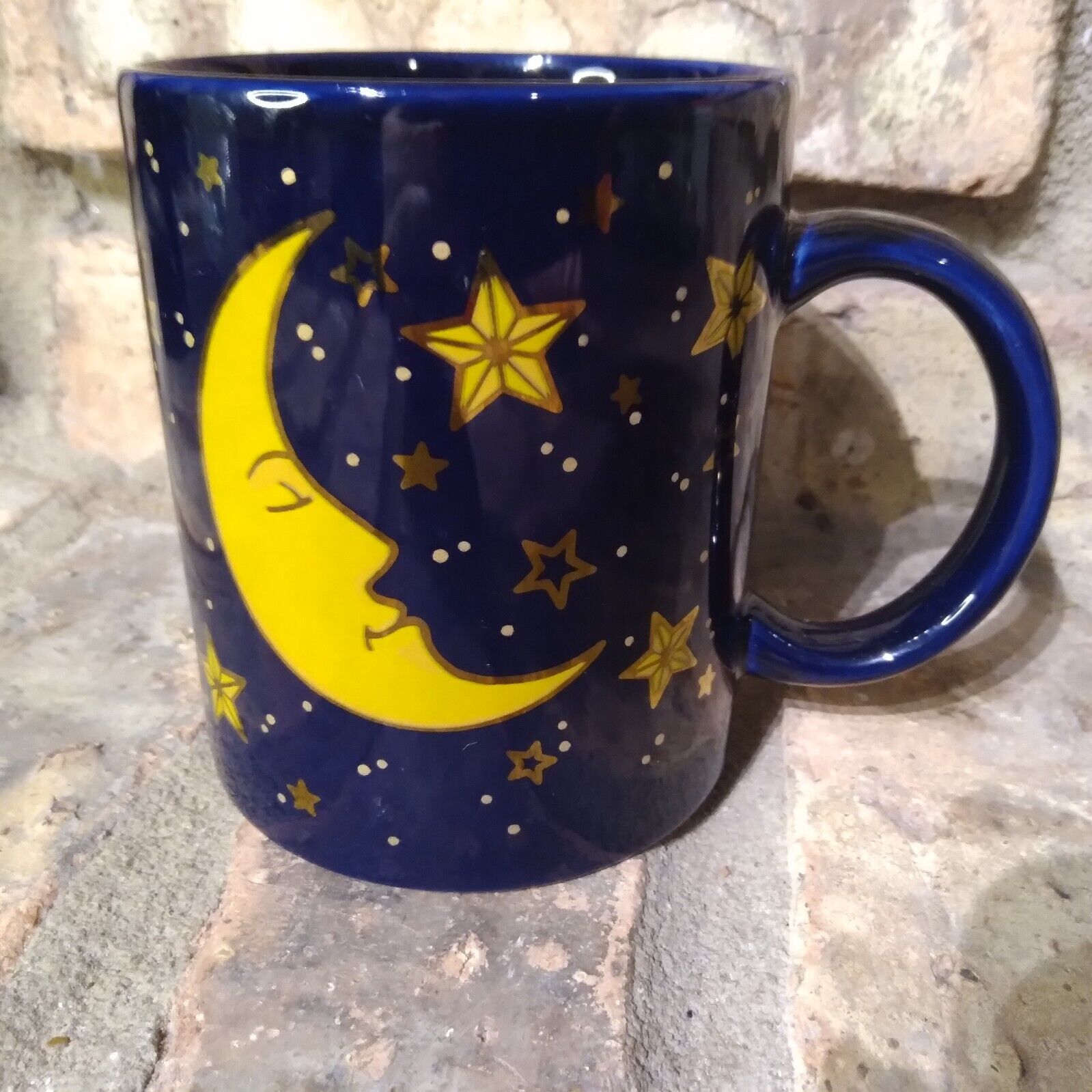 Vintage Celestial Mug Celestial Horoscope Sun Moon and Stars Mug