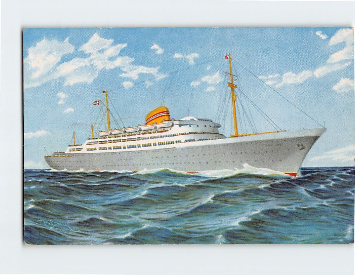 Postcard M/S Oslofjord Norwegian American Line